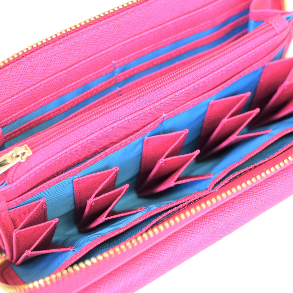 ウォレットバッグ 長財布 サフィアノレザー