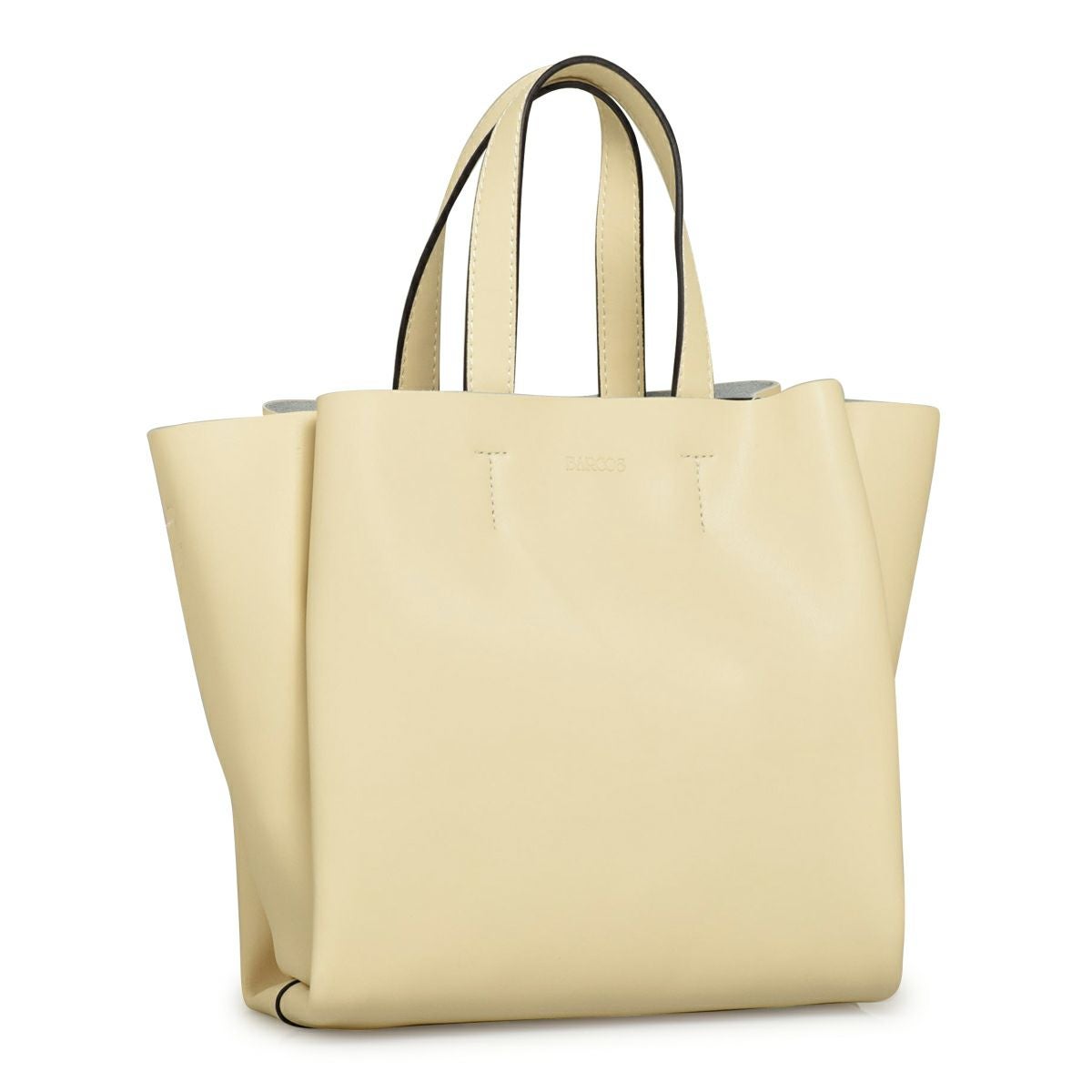 ハンドバッグ シフォン レザー