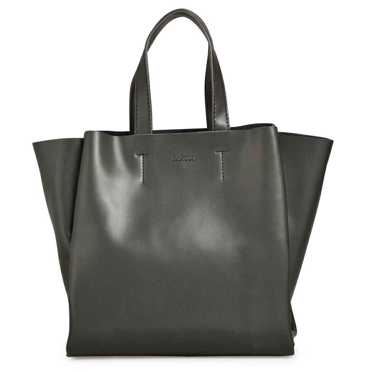 ハンドバッグ シフォン レザー