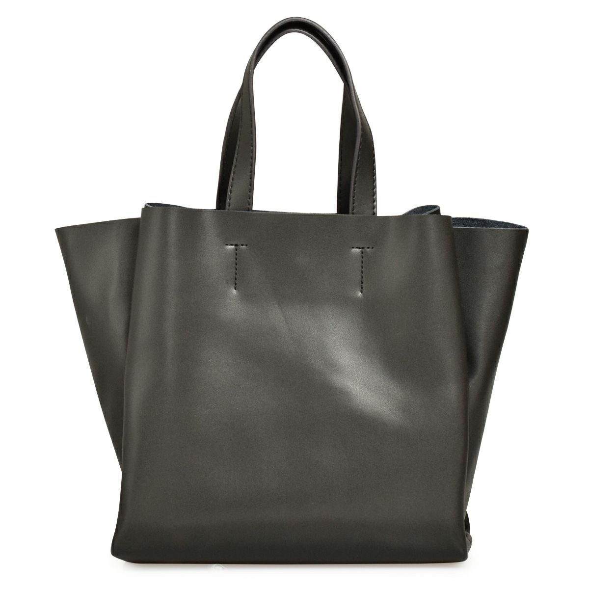 ハンドバッグ シフォン レザー