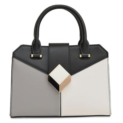 ハンドバッグ トリプルカラー 2way レザー