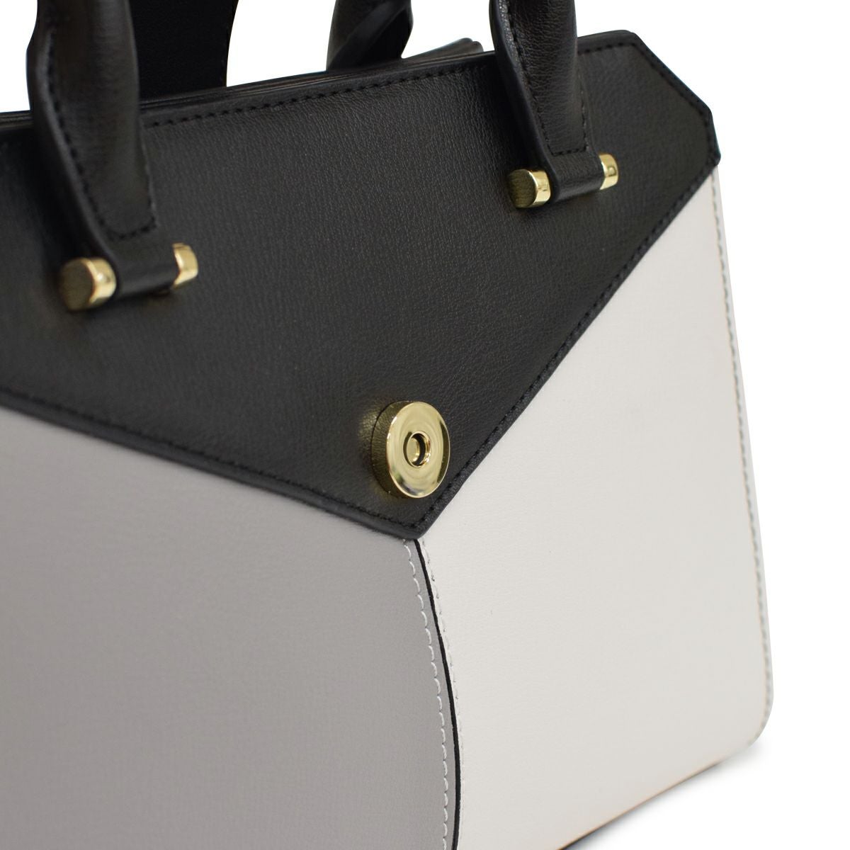 ハンドバッグ トリプルカラー 2way レザー