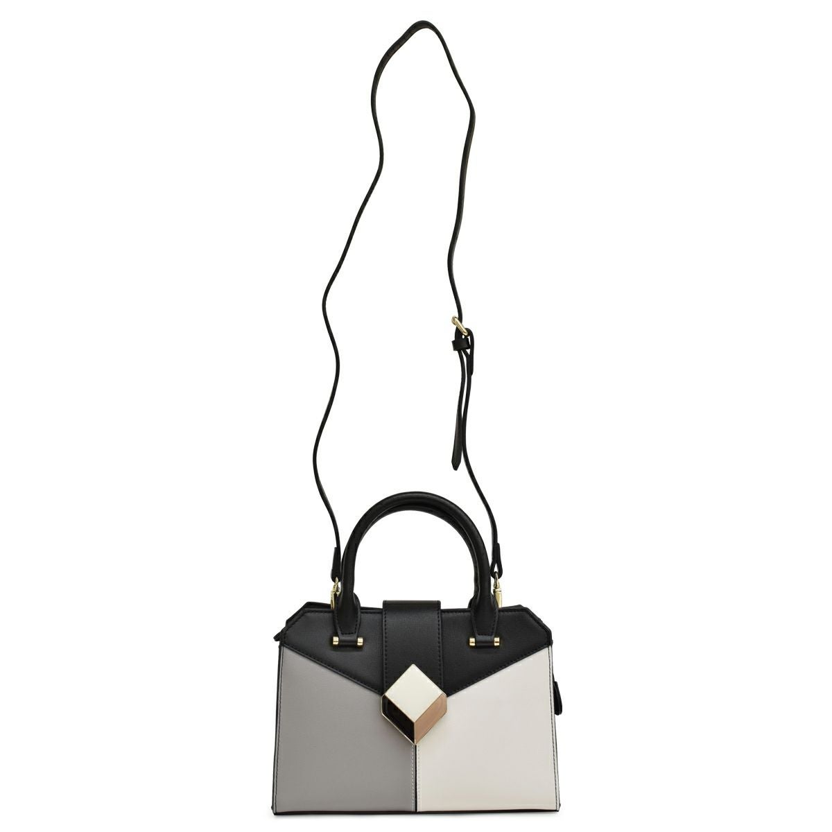 ハンドバッグ トリプルカラー 2way レザー