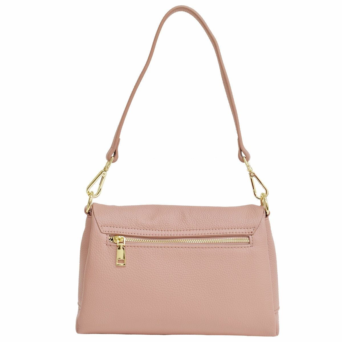 ショルダーバッグ フラップ ファスナー 2way レザー