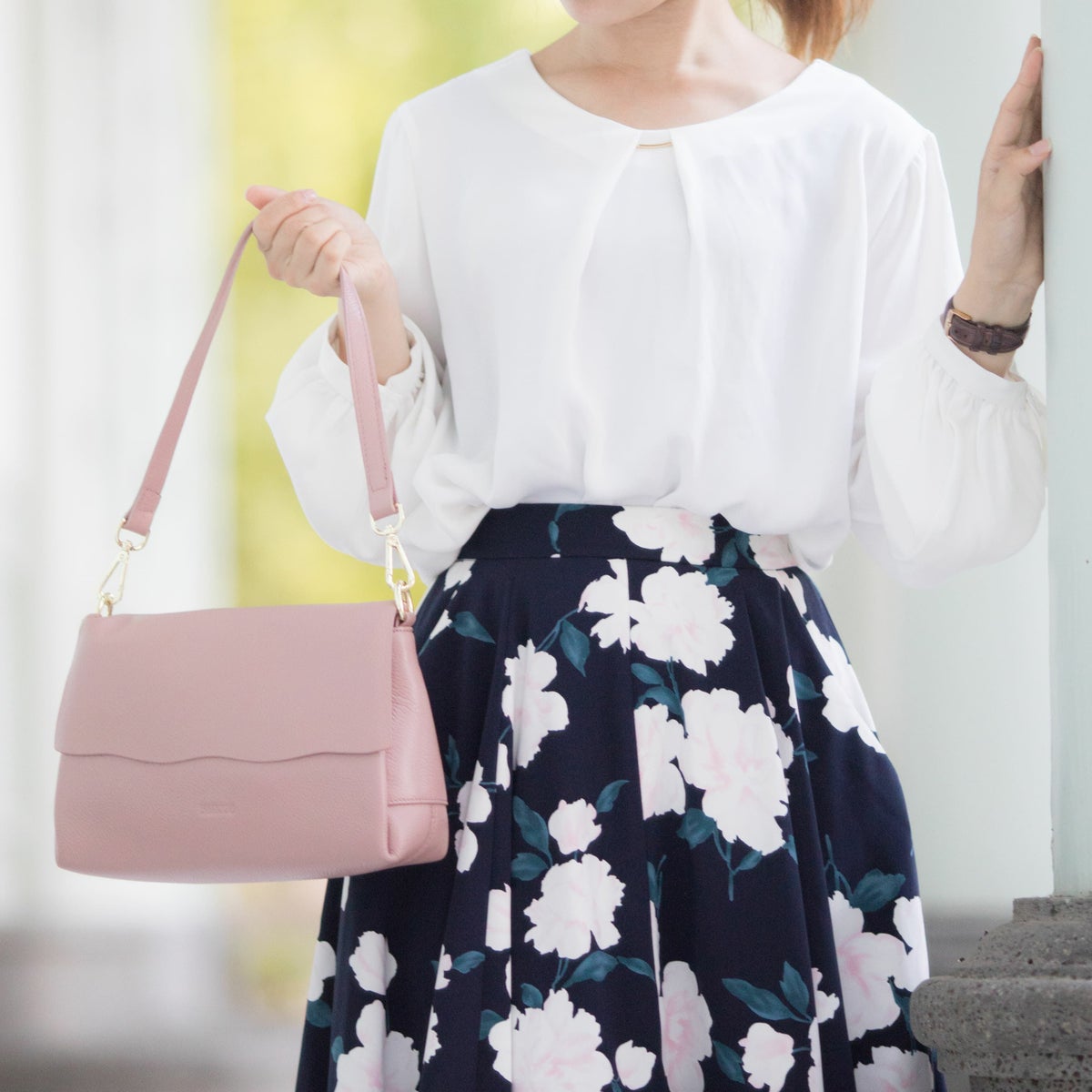 ショルダーバッグ フラップ ファスナー 2way レザー