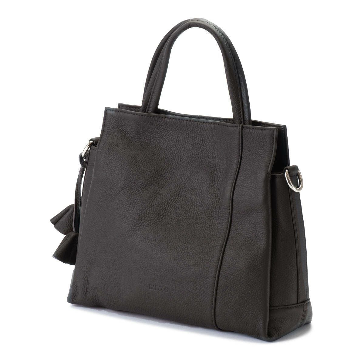 チャーム付き2wayレザーハンドバッグ＜ルル＞