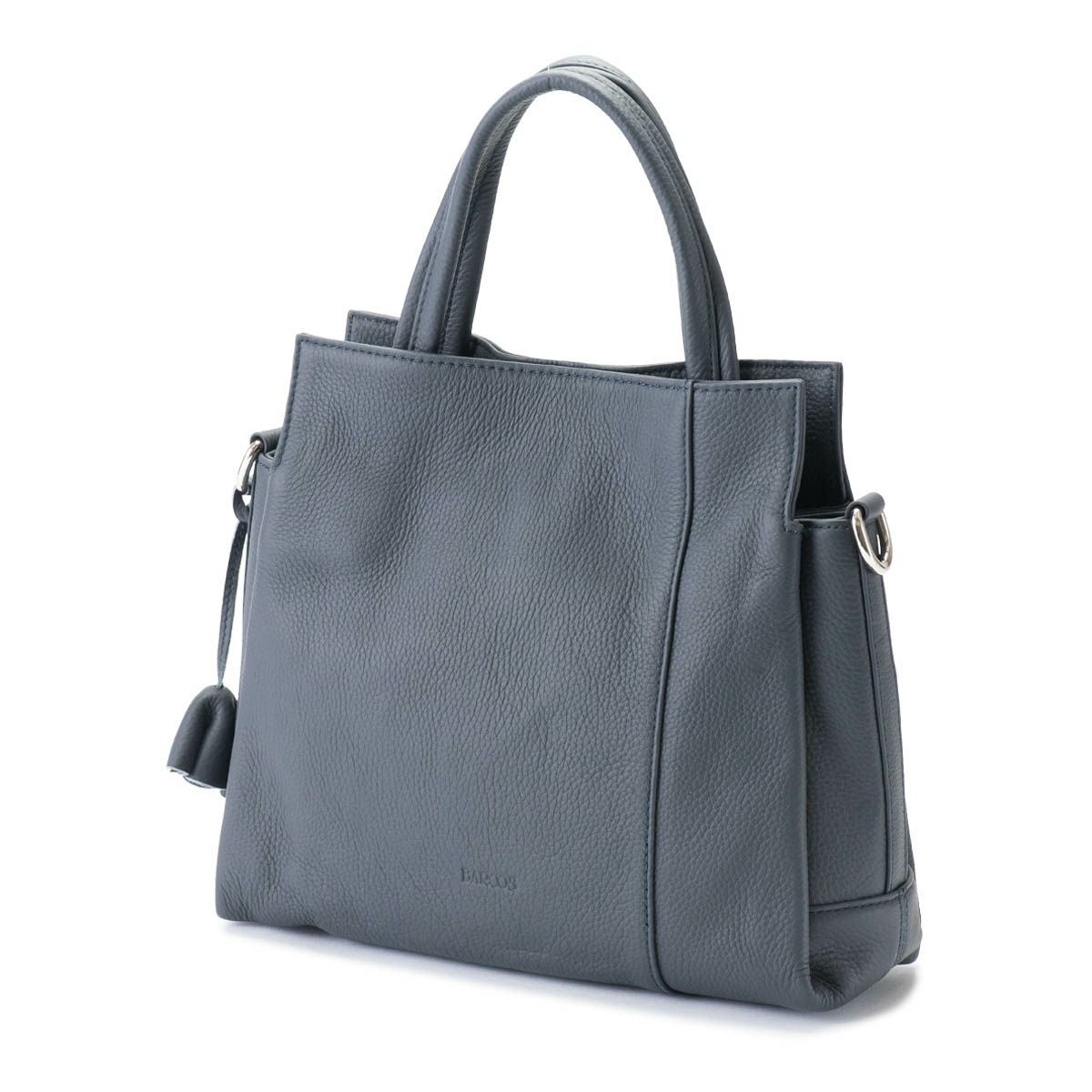 チャーム付き2wayレザーハンドバッグ＜ルル＞