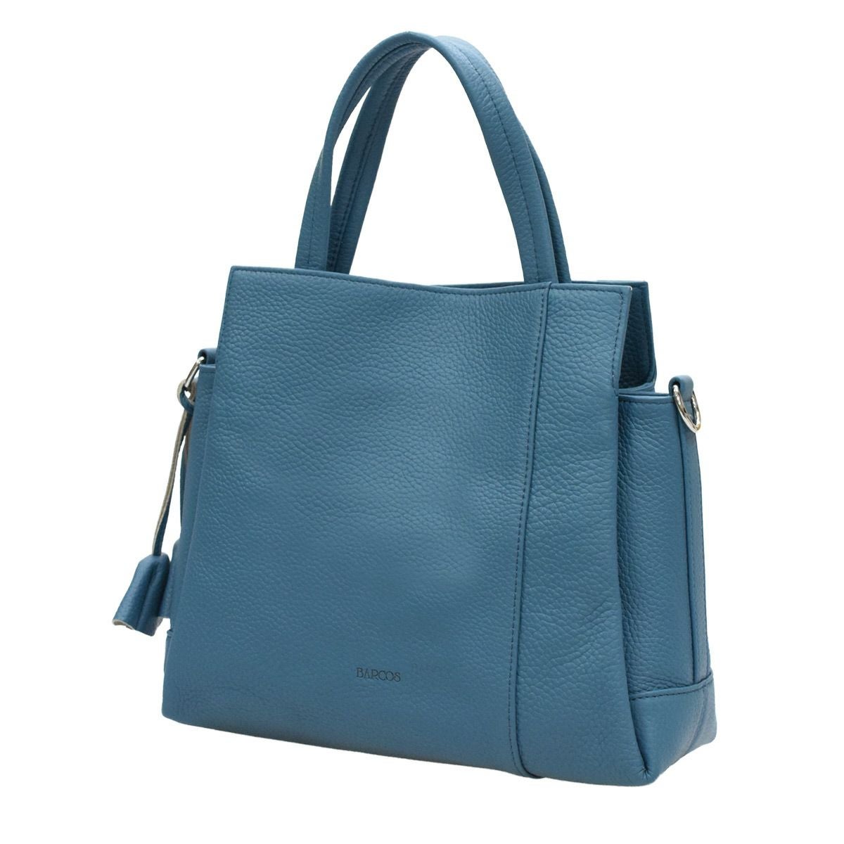 チャーム付き2wayレザーハンドバッグ＜ルル＞