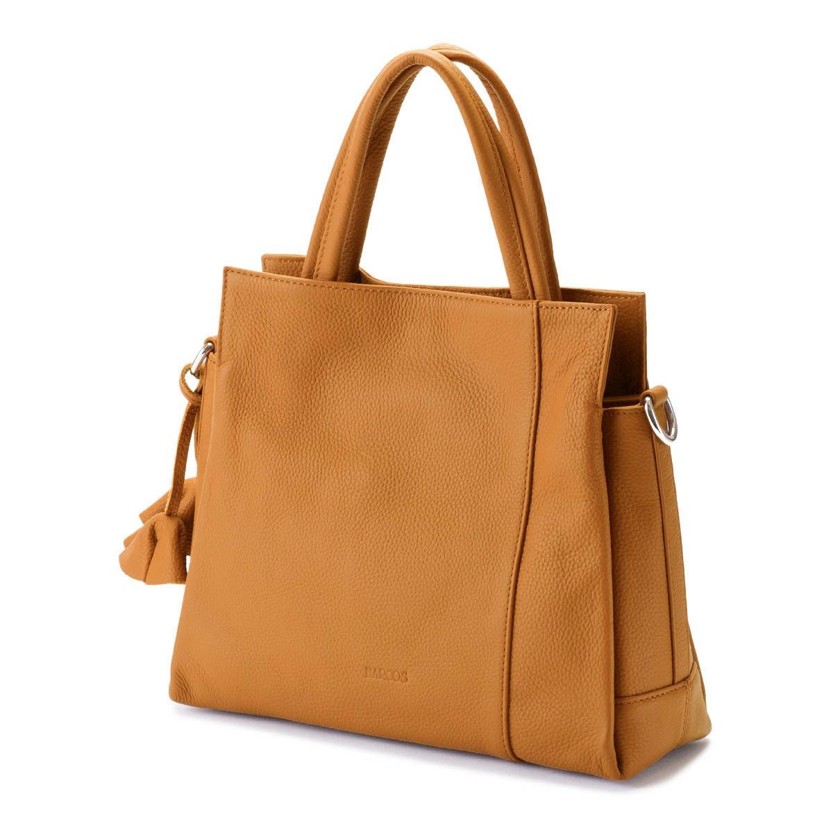 チャーム付き2wayレザーハンドバッグ＜ルル＞