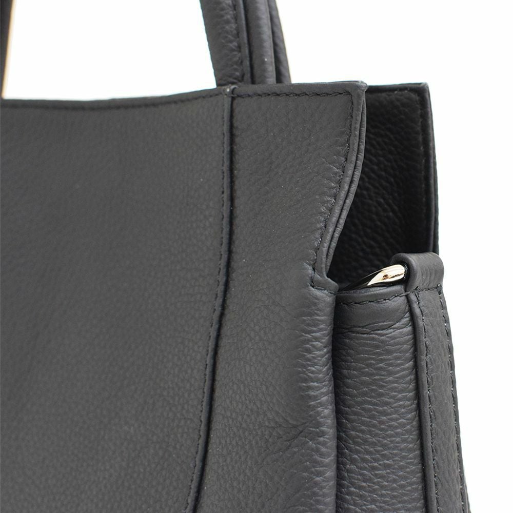 チャーム付き2wayレザーハンドバッグ＜ルル＞