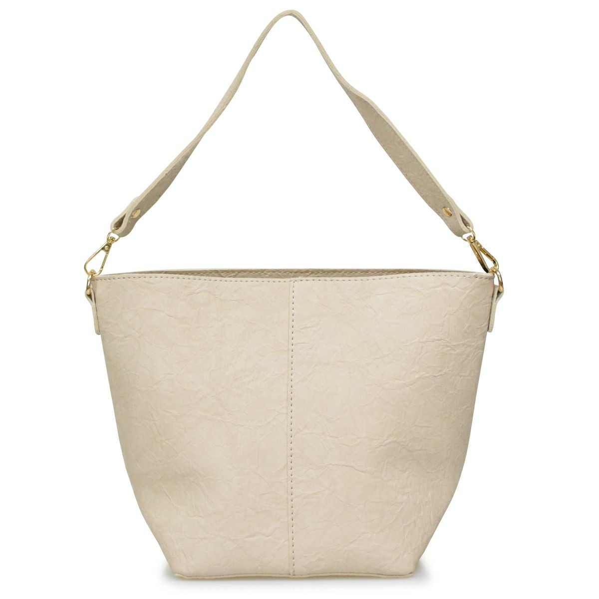 しわ素材ショルダーバッグ