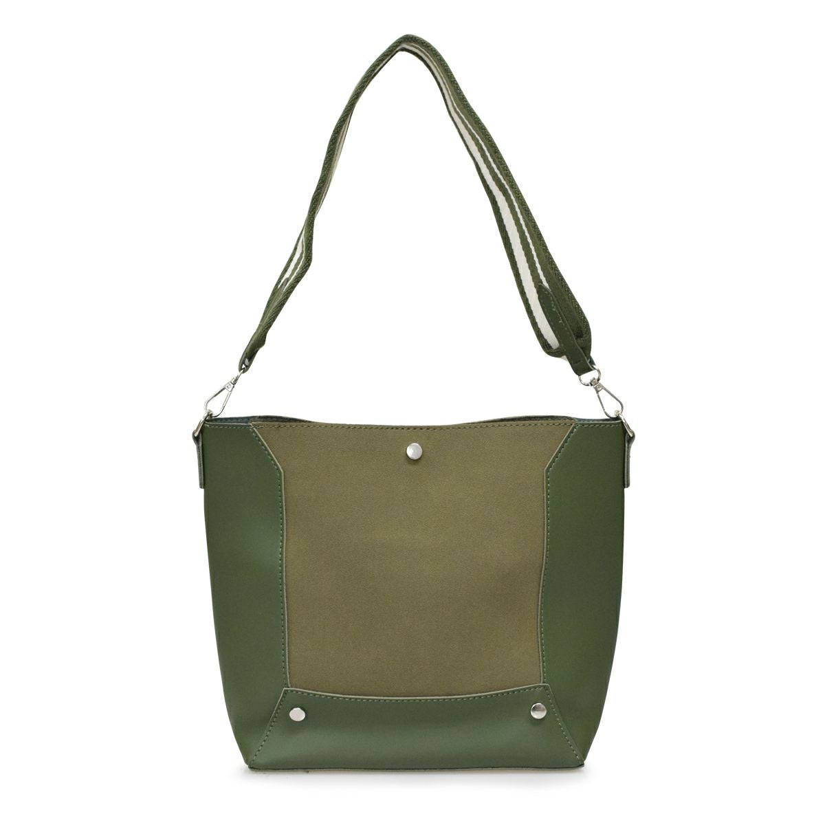 フェイクレザーショルダーバッグ