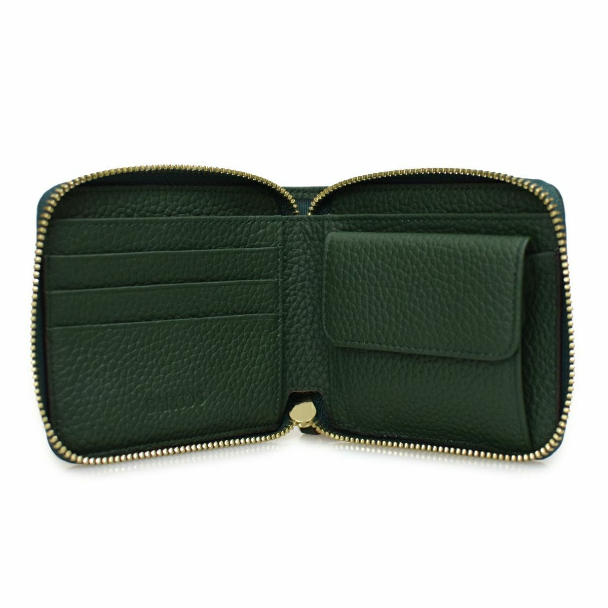 シュリンクレザーラウンドジップスモールウォレット