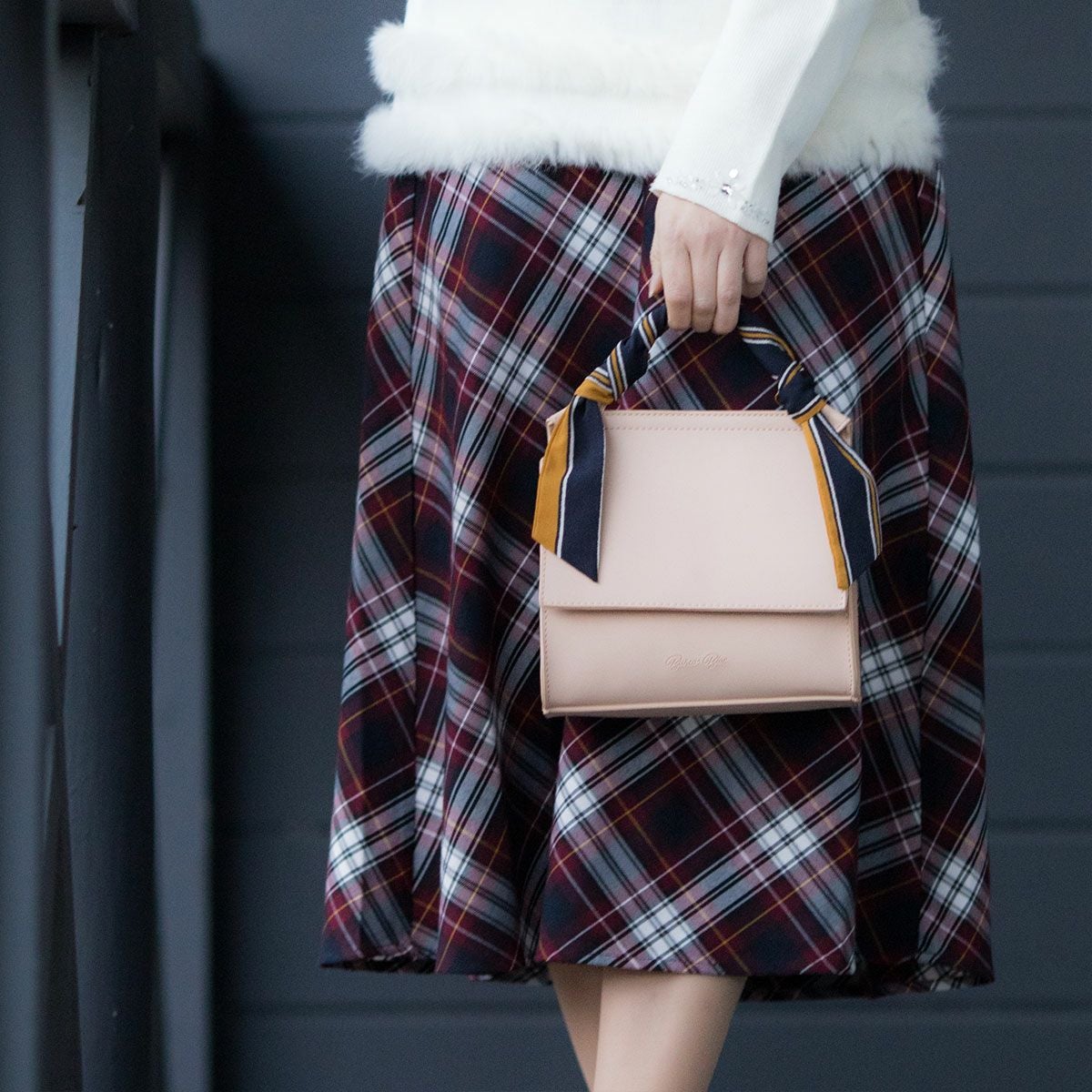 エコレザー2wayハンドバッグ