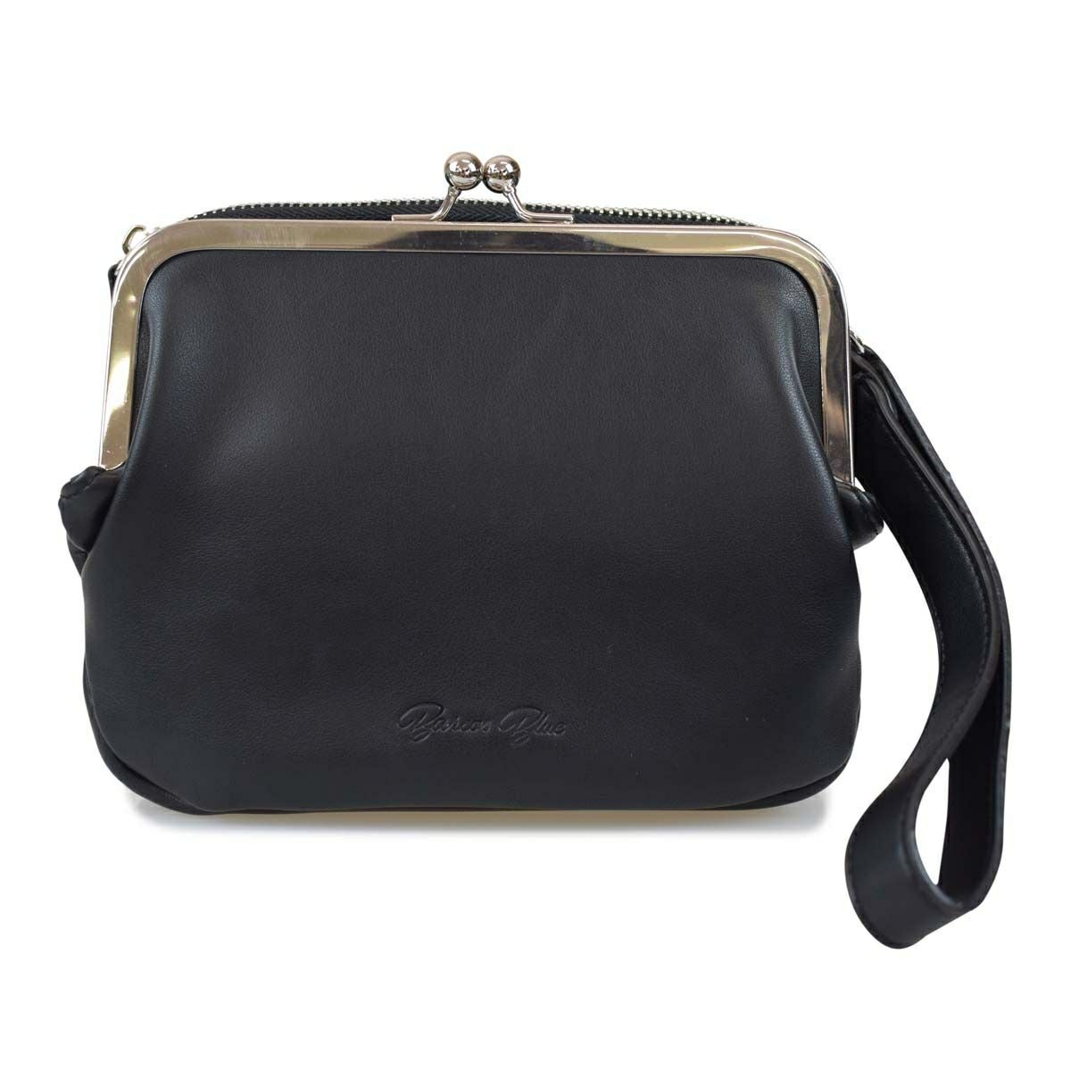 バルコスブルーがま口ポシェット