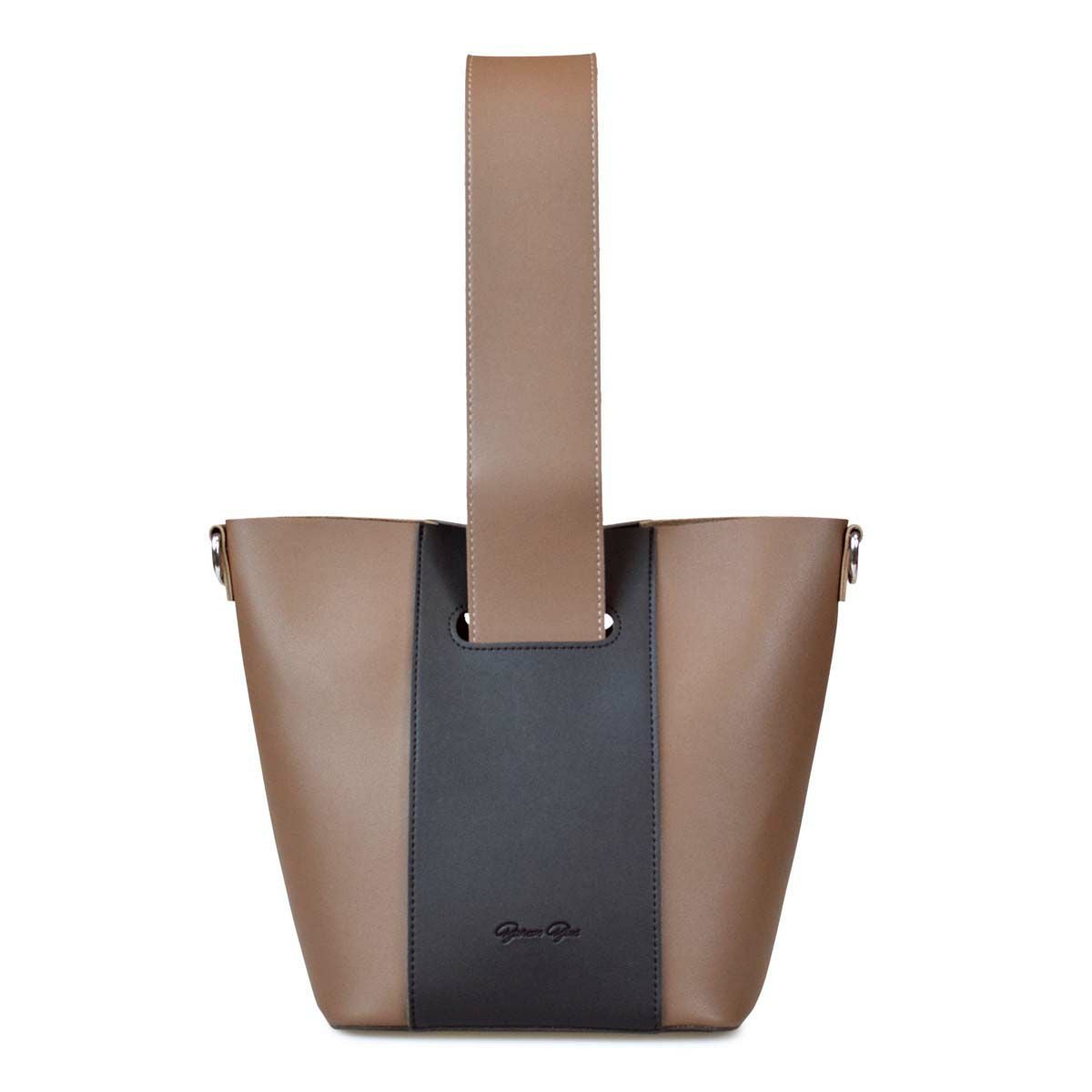 配色バケツバッグ