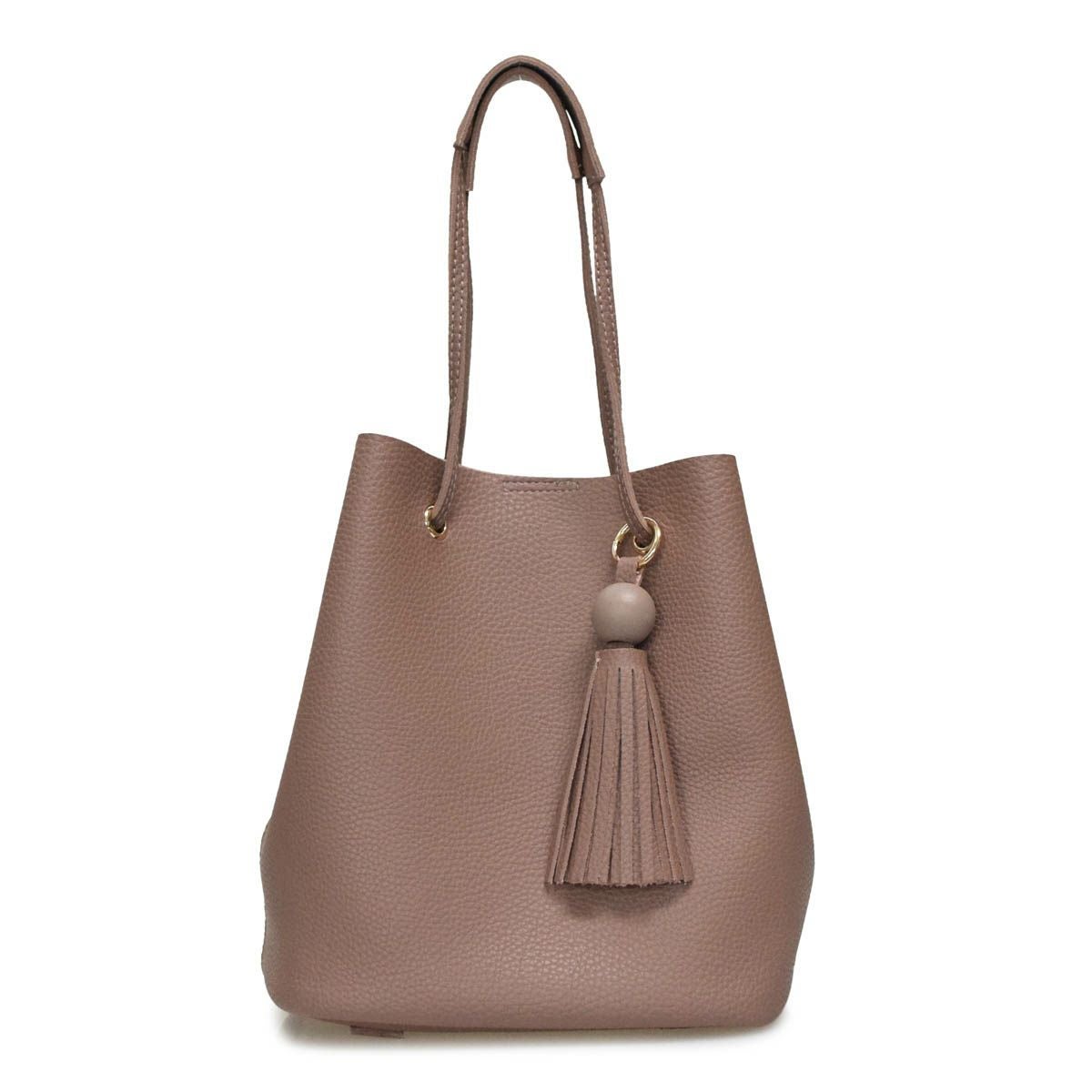 タッセル付巾着バッグ