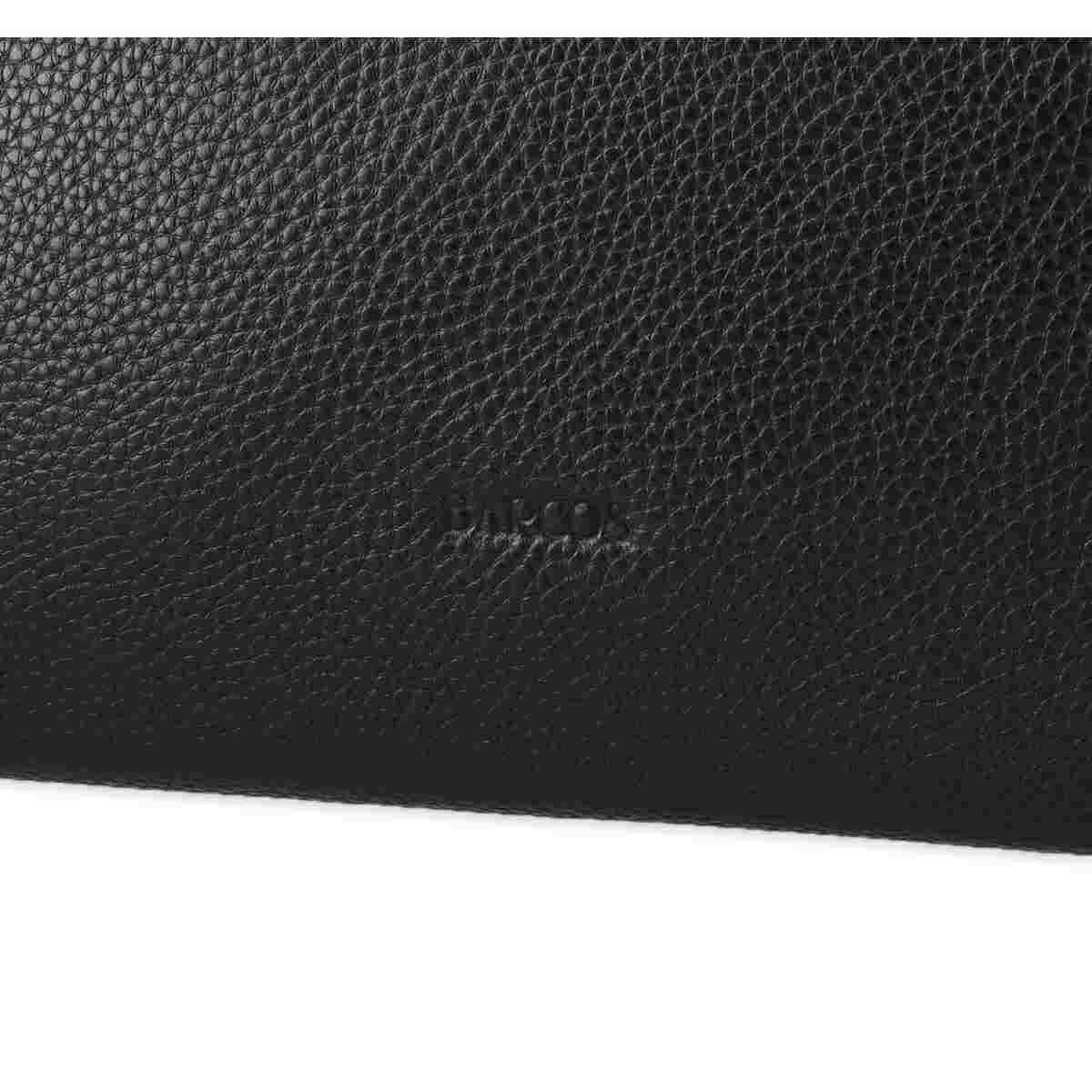 チャーム付きシュリンクレザー2wayアオリ型ショルダーバッグ