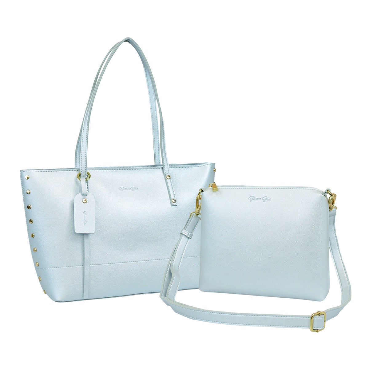 リベット付きトートバッグ