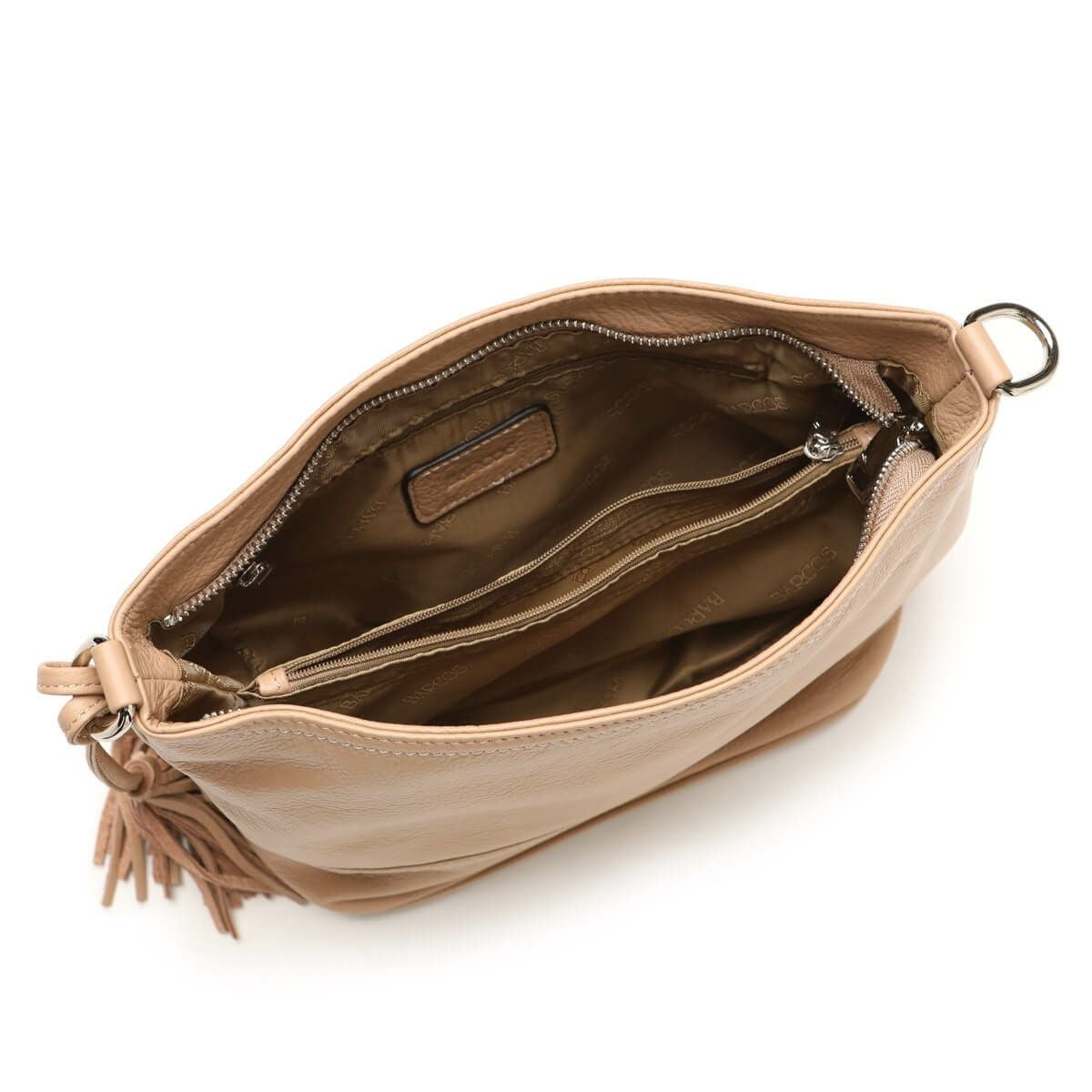 シュリンクレザーチャーム付き2wayハンドバッグ