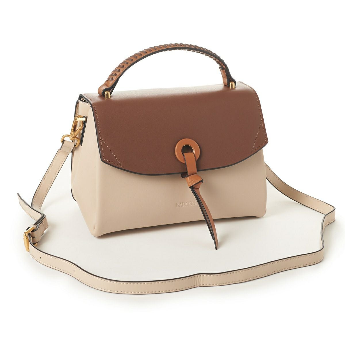 バイカラーワンハンドルミニバッグ