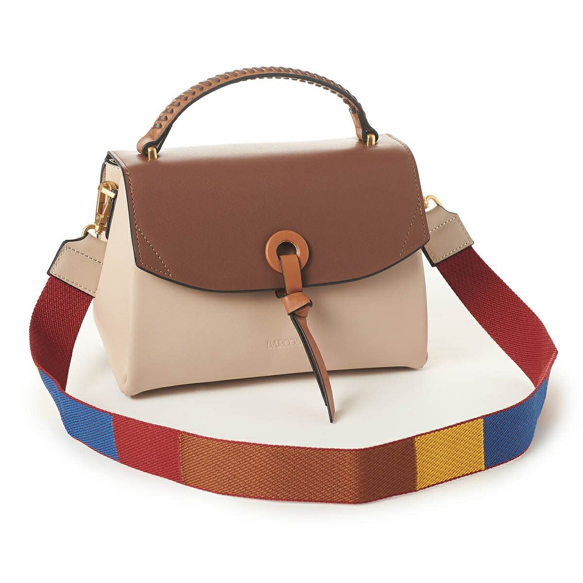 バイカラーワンハンドルミニバッグ