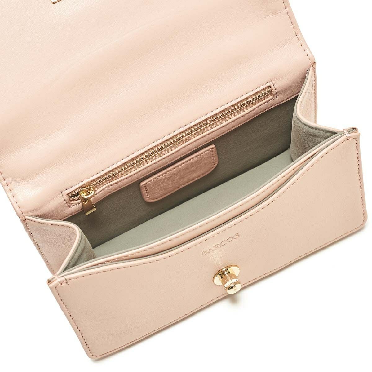 レザー ボックスキルティングポシェット