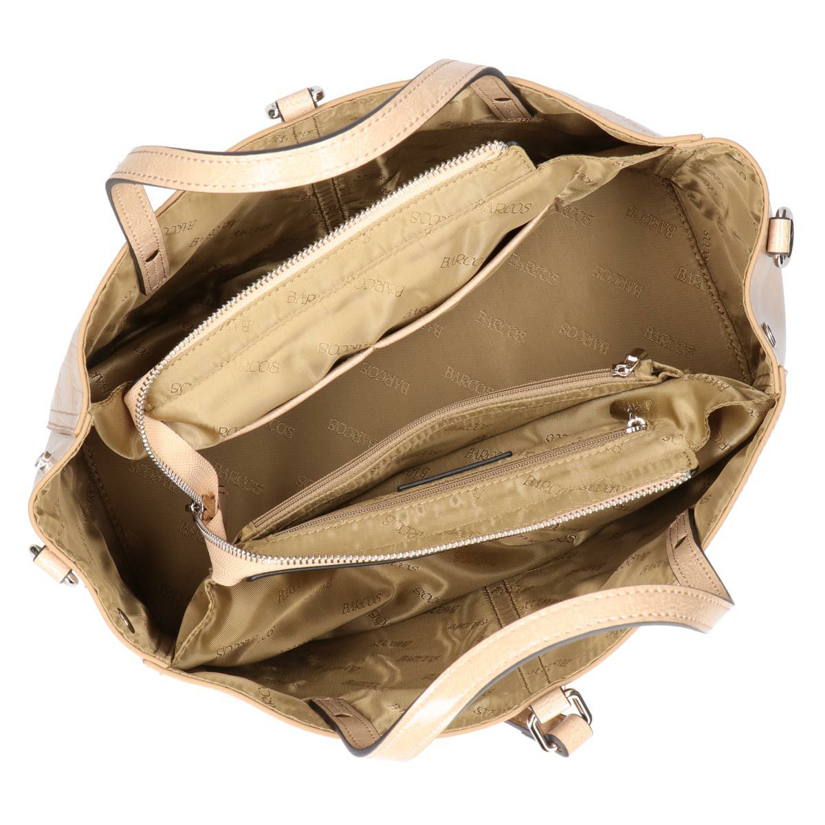 【セット商品】クロコダイル型押しシャイニングレザートート＆ロングウォレット