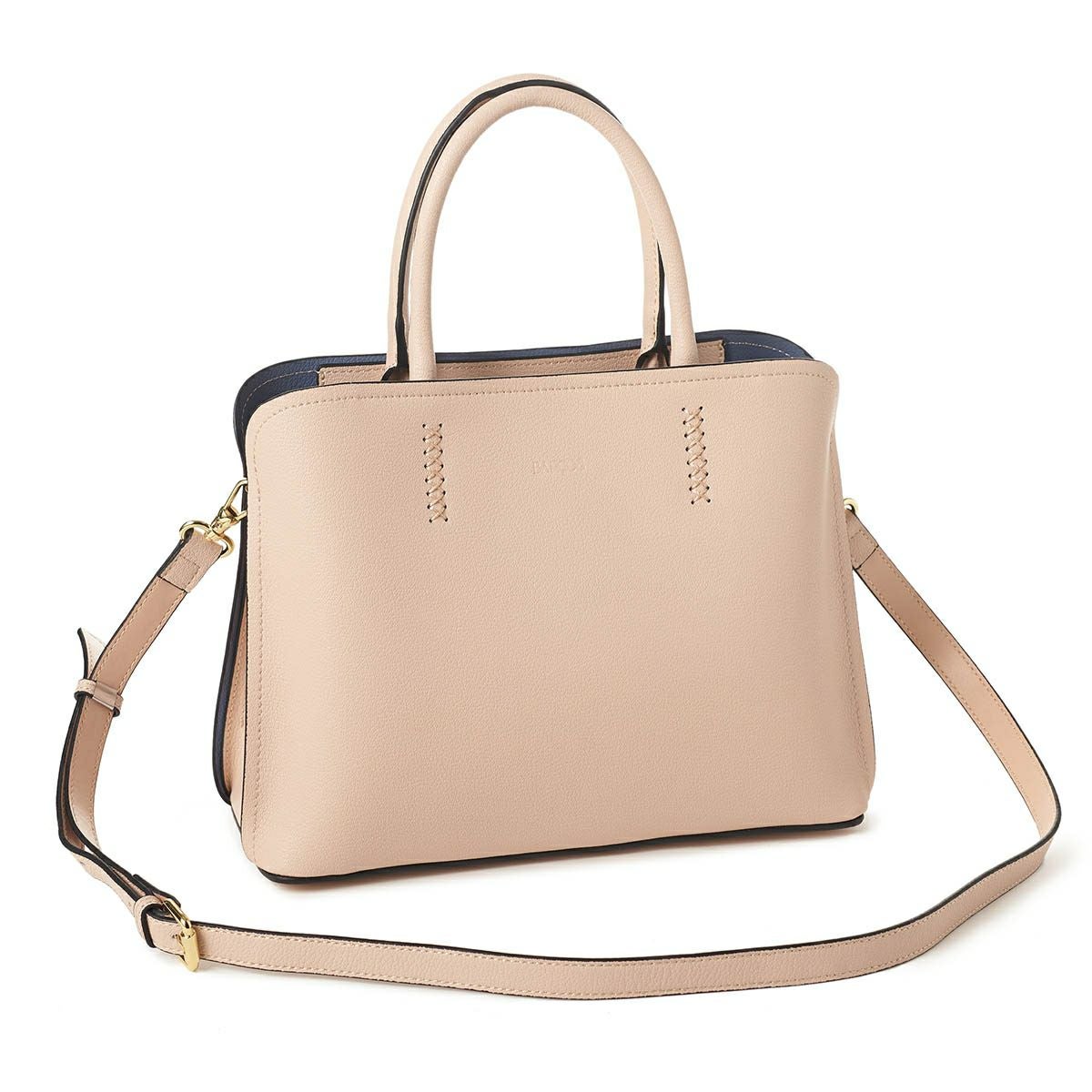 レザー2wayハンドバッグ