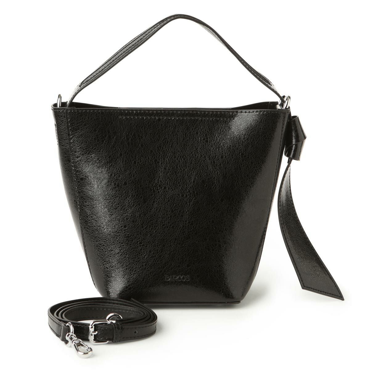 パテントレザーハンドバッグ