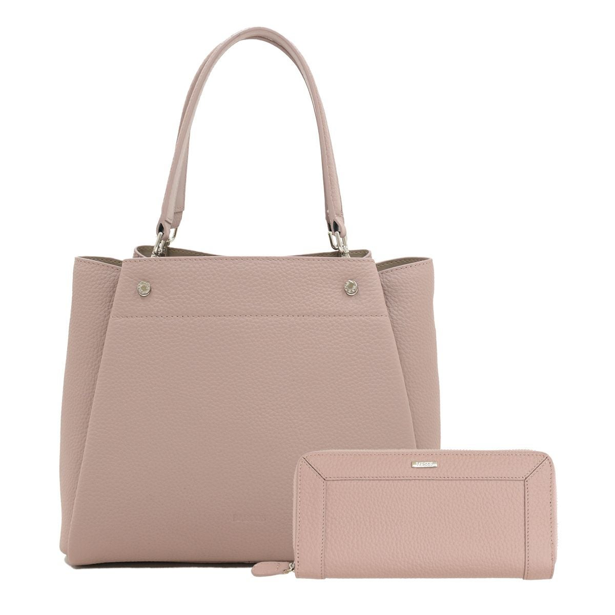 【セット商品】シュリンクレザー3wayハンドバッグ＆シュリンクレザー切替ロングウォレット