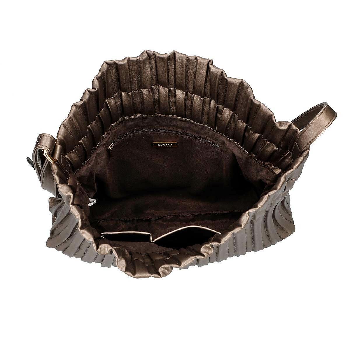 巾着プリーツショルダーバッグ