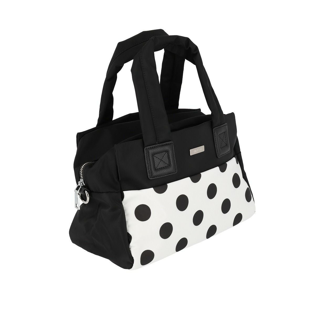 水玉柄ミニボストンバッグ