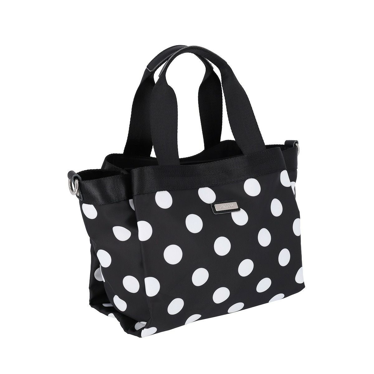 水玉柄ハンドバッグ