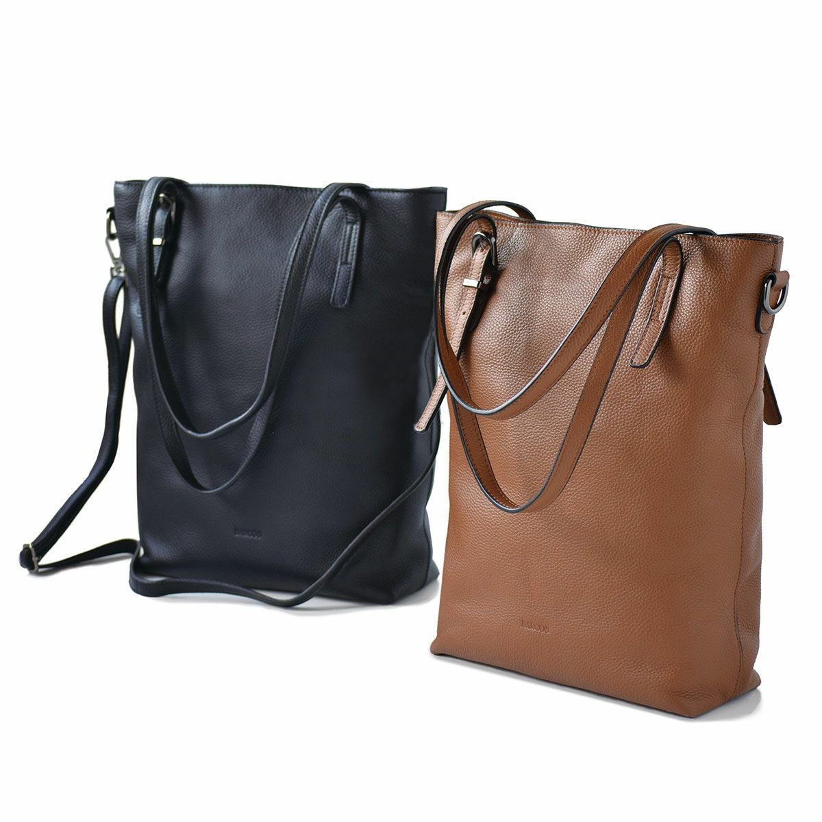 牛革2way縦長トートバッグ