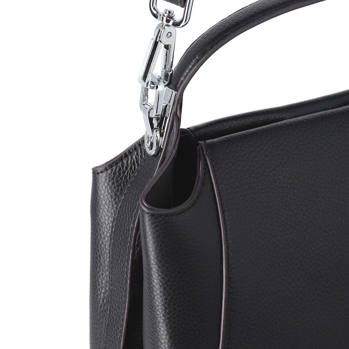 ワンハンドル2wayレザーハンドバッグ