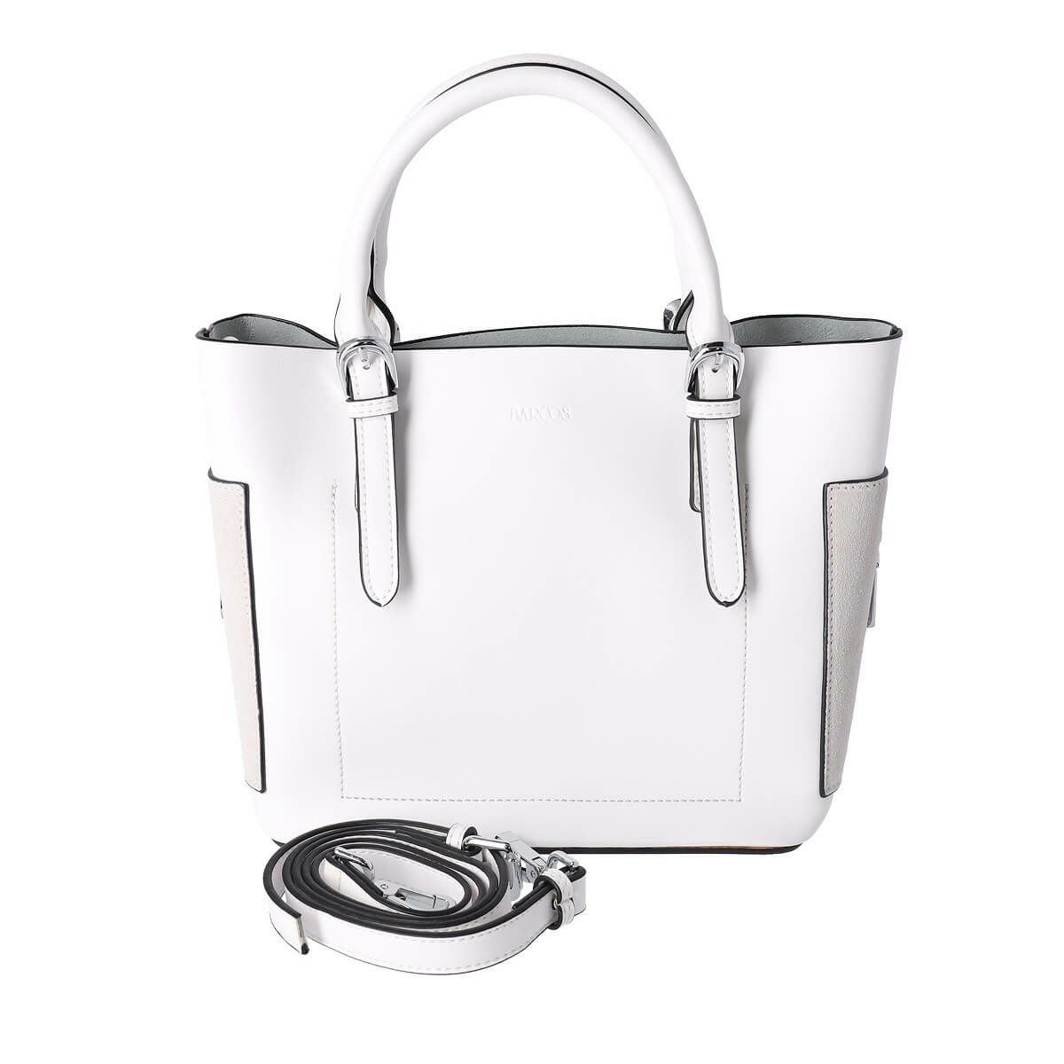 異素材切り替え2wayハンドバッグ