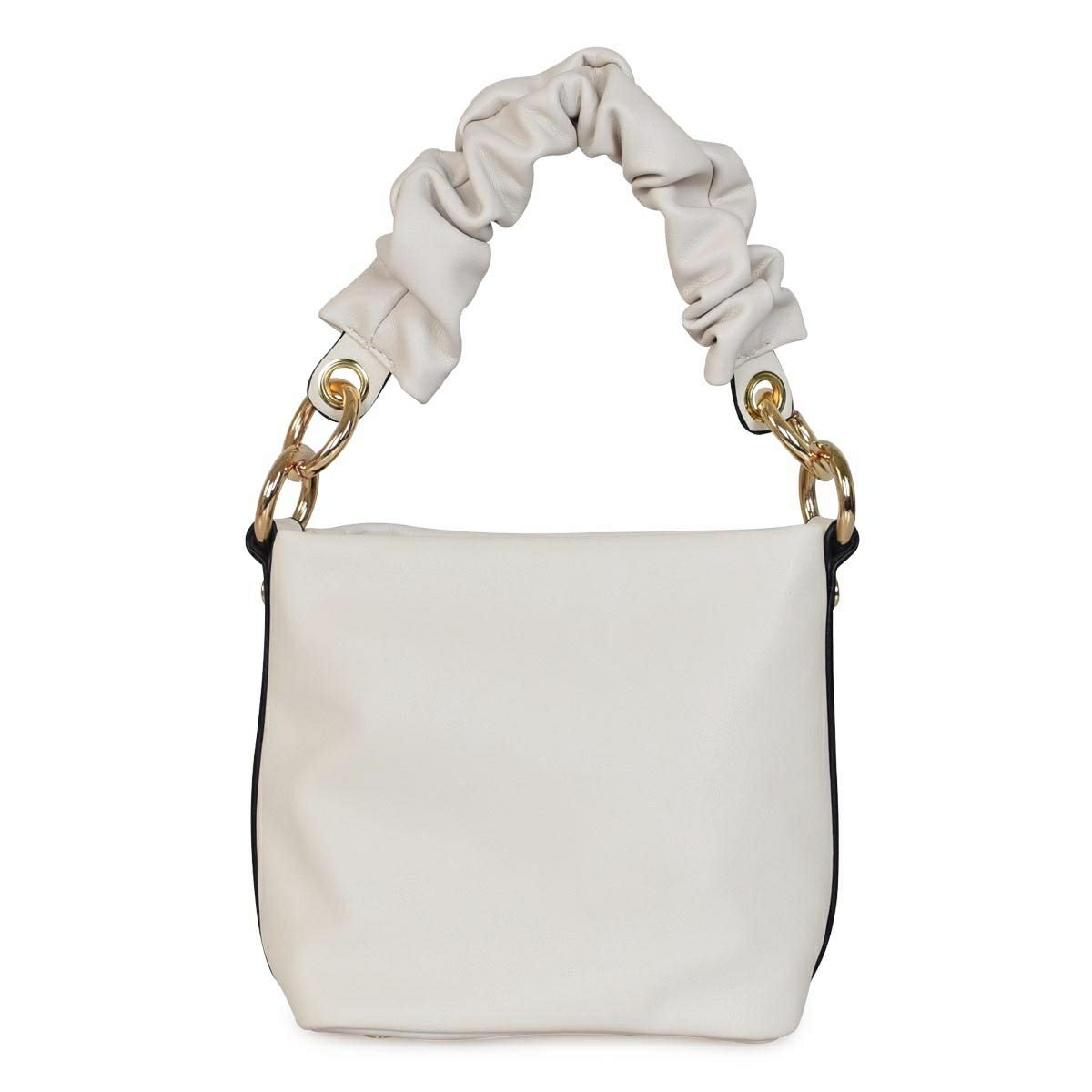 コンビフェイクレザーミニバッグ