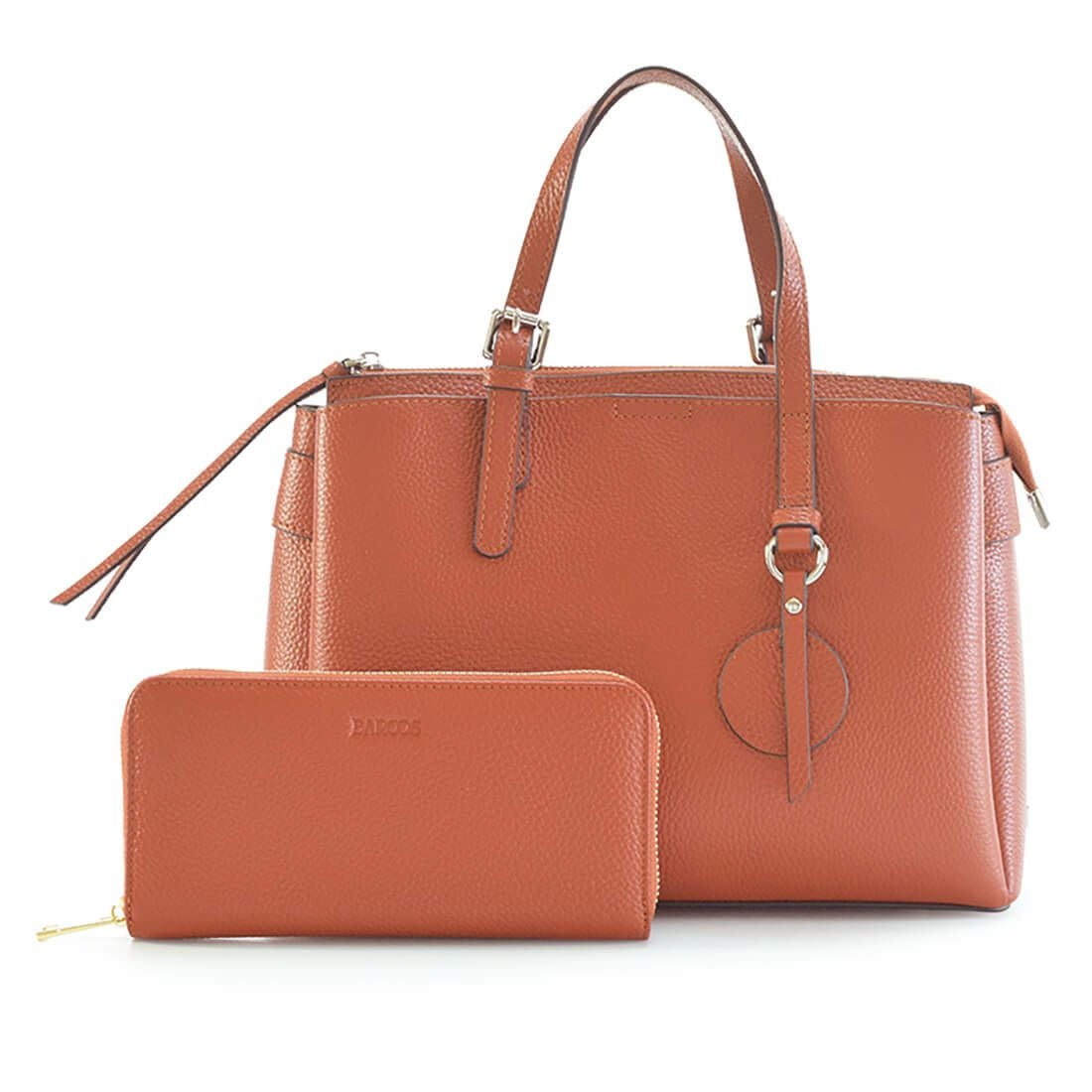 セット商品】シュリンクレザーハンドバッグ＆財布＜エレガントセット