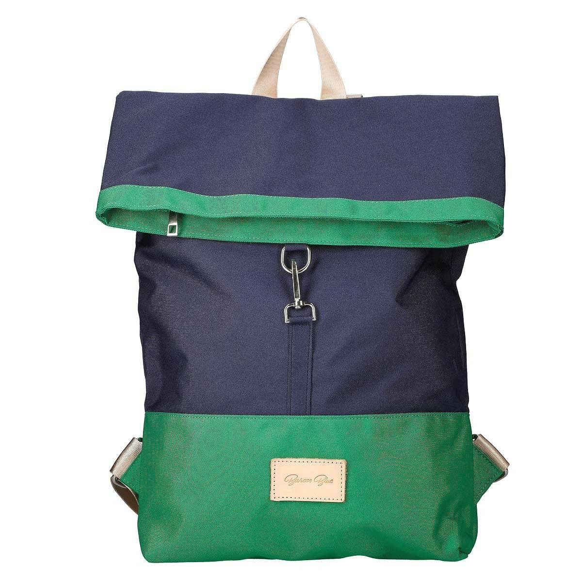 配色キャンバスリュック