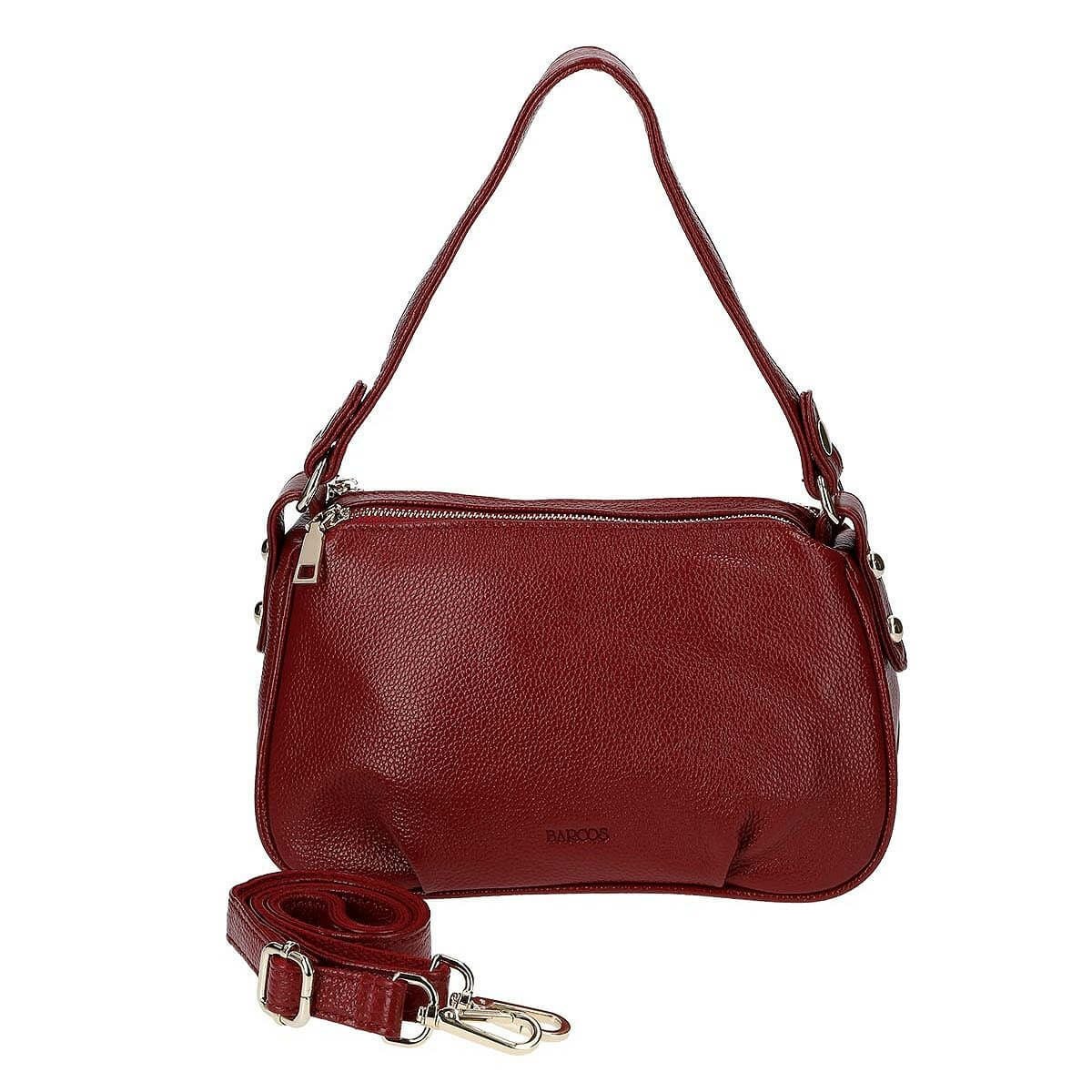 牛革 2wayダブルコンパートメントショルダーバッグ