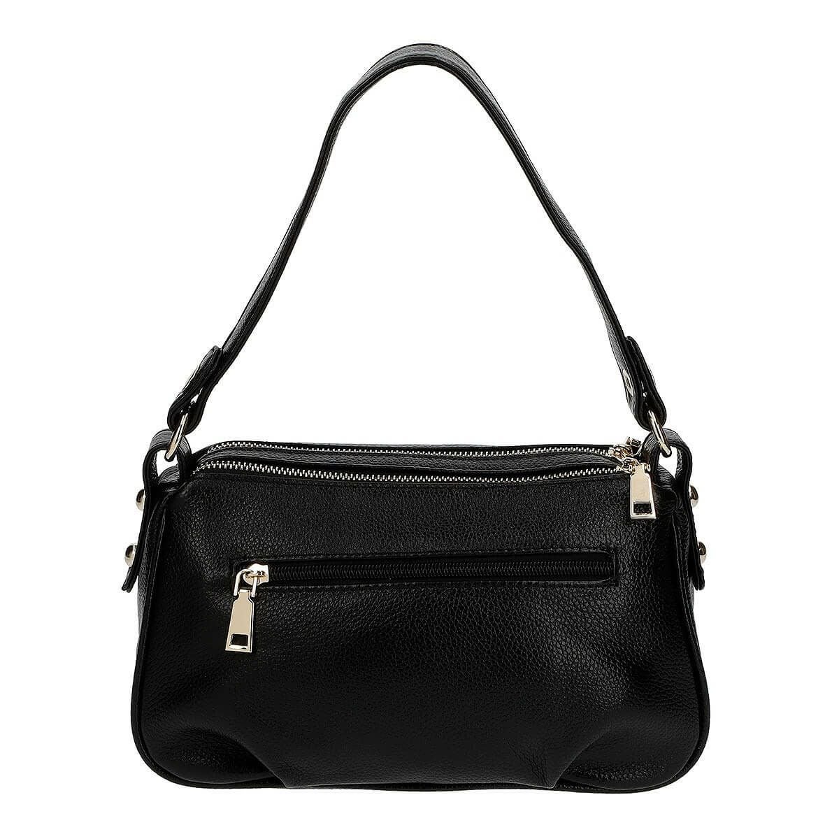 牛革 2wayダブルコンパートメントショルダーバッグ