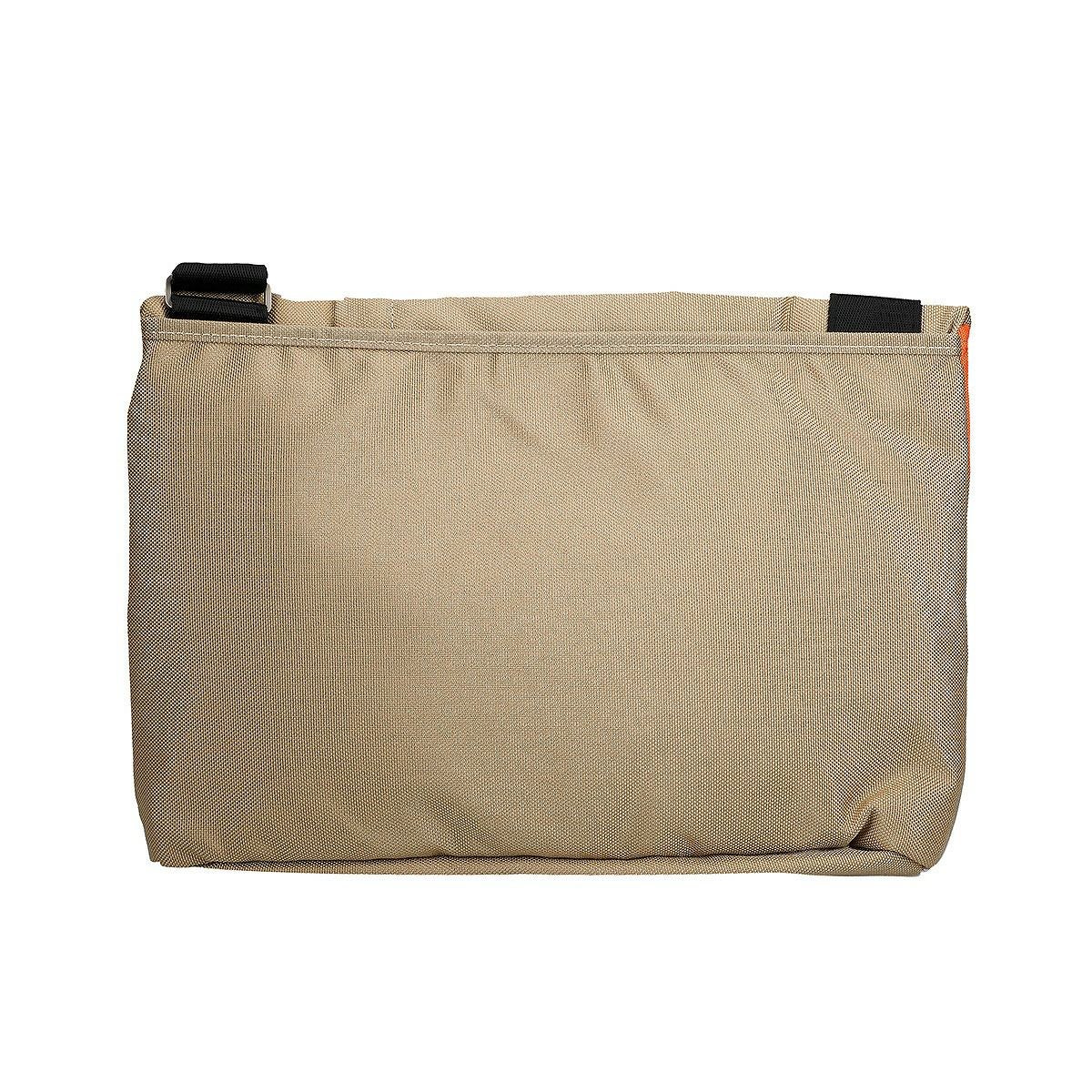 ポリエステルロゴ付きショルダーバッグ