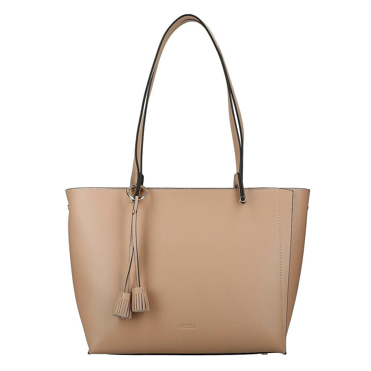 チャーム付きフロント切り替え金具トートバッグ