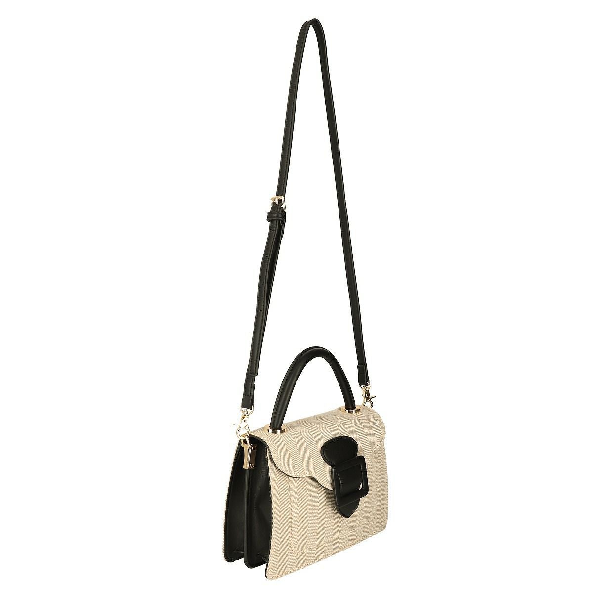 キャンバスフラップバッグ