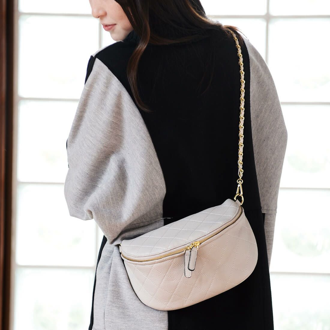 レザーキルティング2wayショルダーバッグ