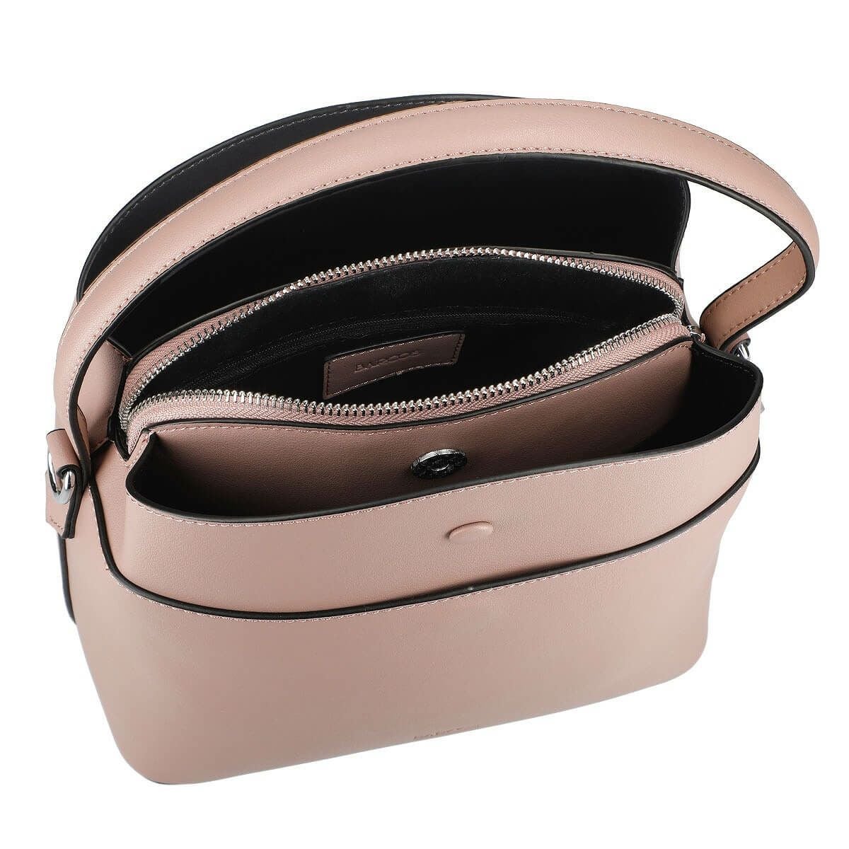 スクエアレザーハンドバッグ