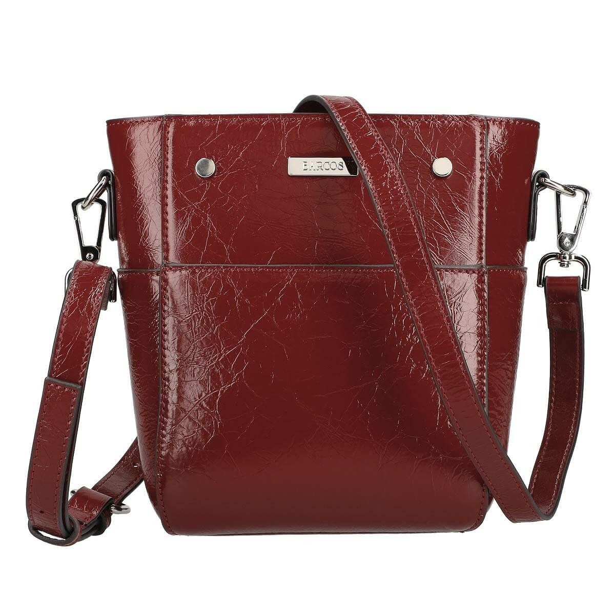 牛革 飾りリベット付きポシェット