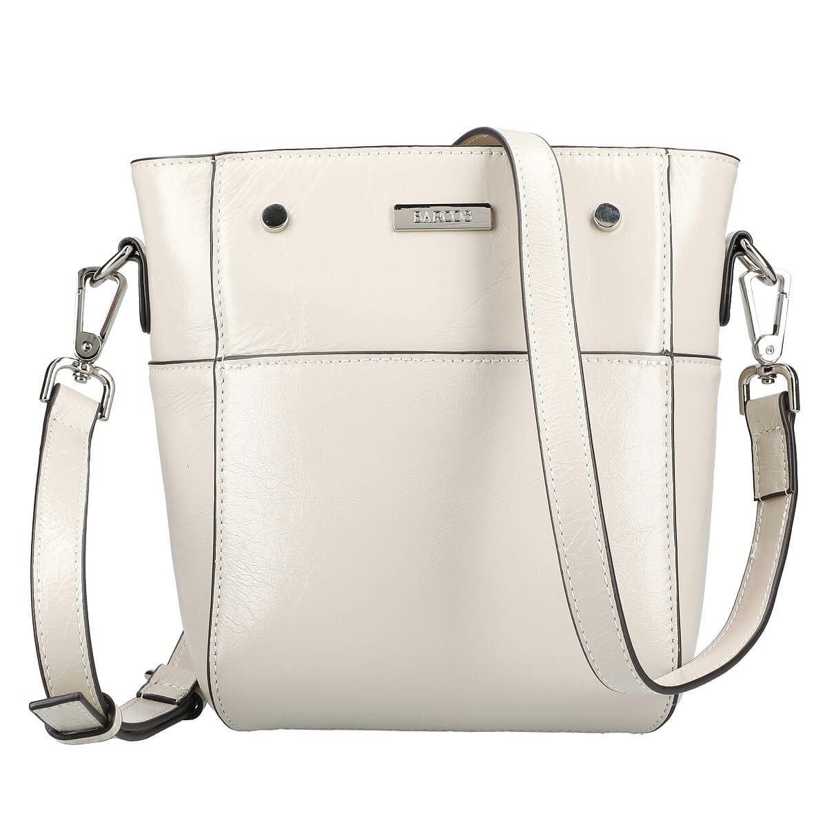 牛革 飾りリベット付きポシェット