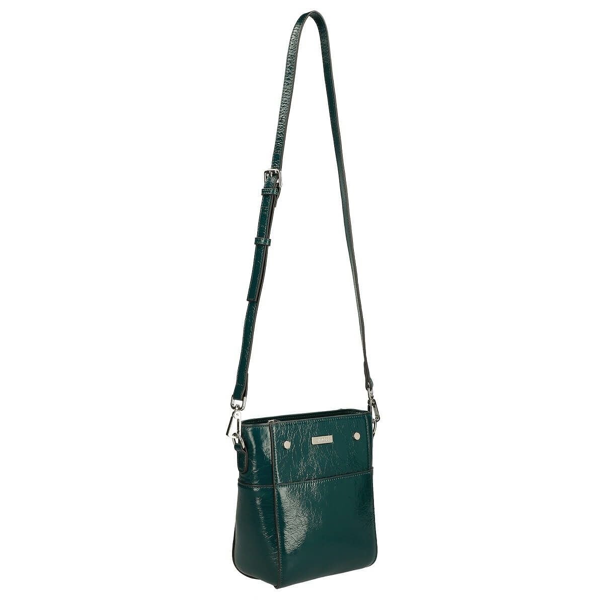 牛革 飾りリベット付きポシェット